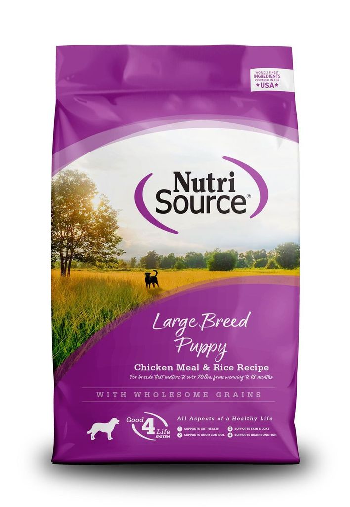 An image of Tuffy’s Pet Foods – NutriSource – Large Breed Chicken & Rice Puppy Dog Food (15 Lbs.)