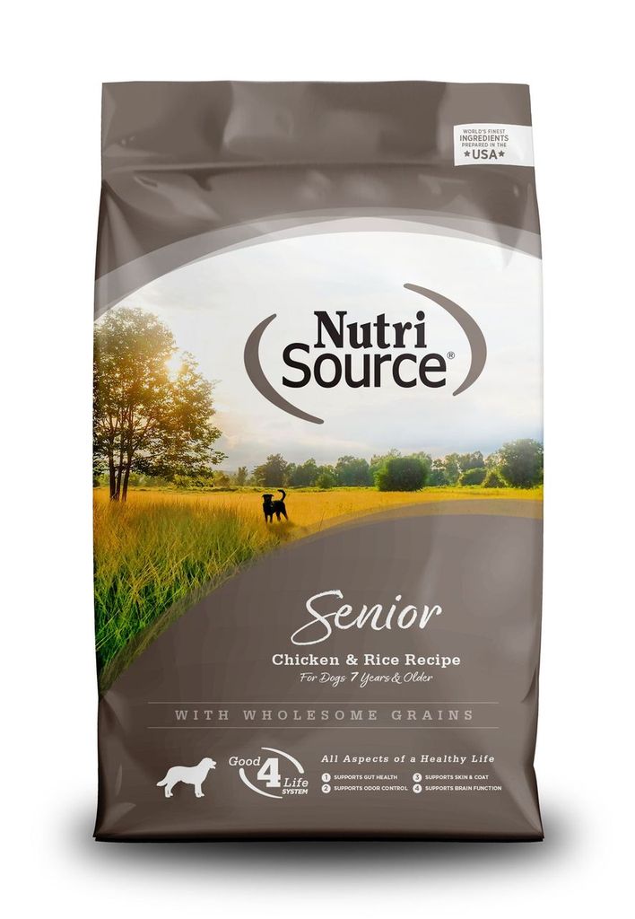 An image of Tuffy’s Pet Foods – NutriSource – Senior Chicken & Rice Dog Food (8 / 5 Lbs.)