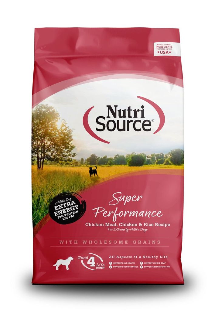 An image of Tuffy’s Pet Foods – NutriSource – Super Performance Chicken & Rice Dog Food (40 Lbs.)