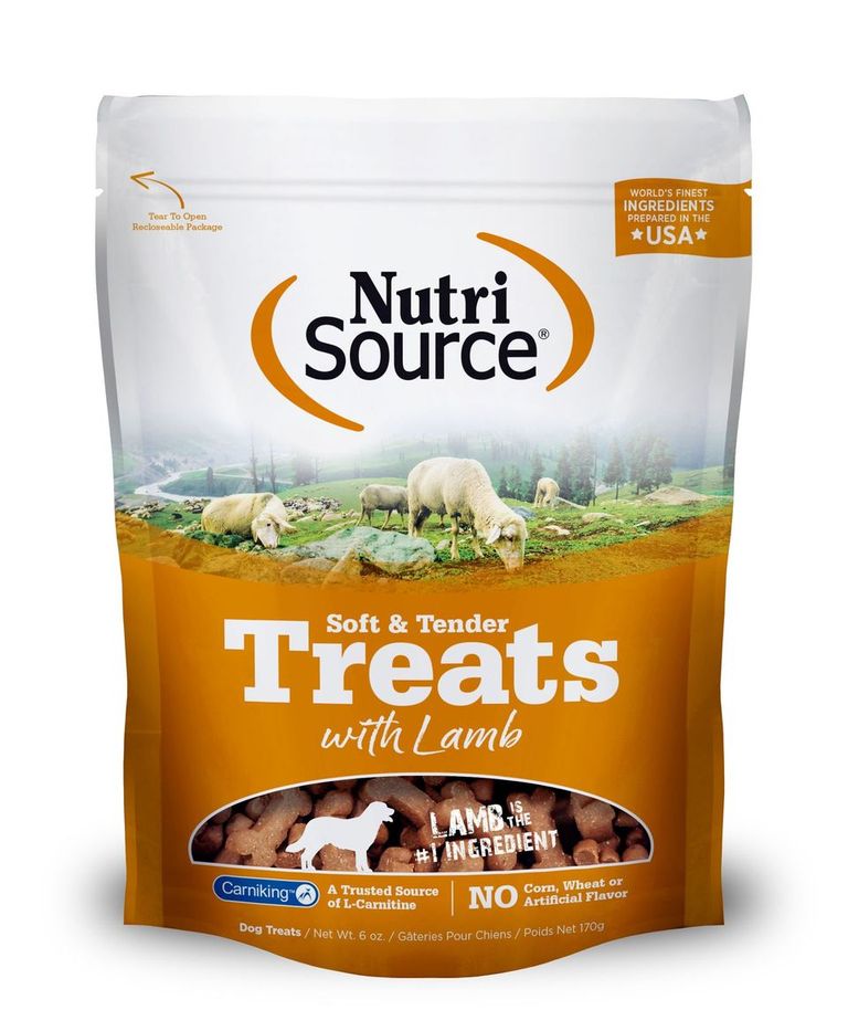 An image of Tuffy’s Pet Foods – NutriSource – Soft & Tender Lamb Dog Treats (12 / 6 Oz.)