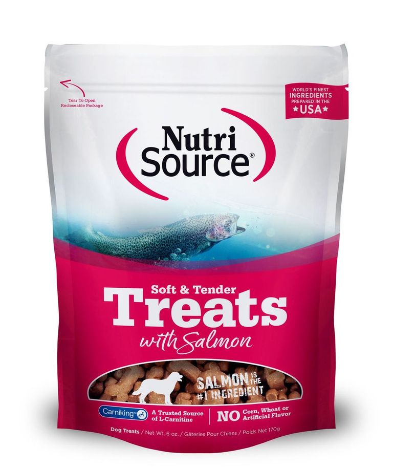 An image of Tuffy’s Pet Foods – NutriSource – Soft & Tender Salmon Dog Treats (12 / 6 Oz.)