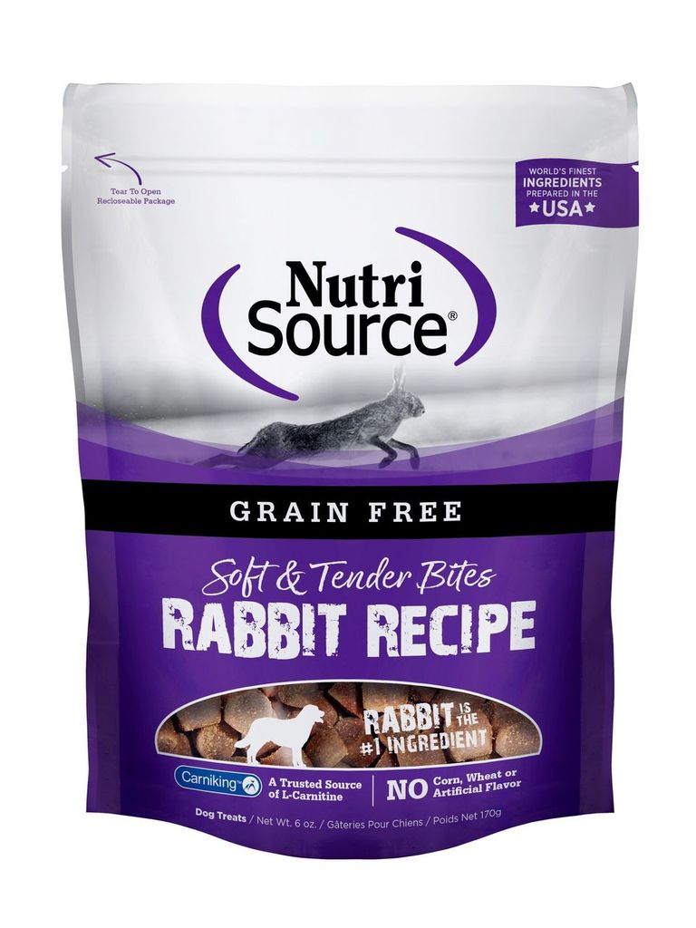 An image of Tuffy’s Pet Foods – NutriSource – Grain Free Rabbit Dog Treats (12 / 6 Oz.)