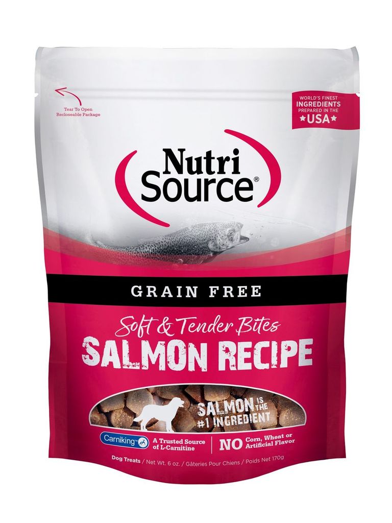 An image of Tuffy’s Pet Foods – NutriSource – Grain Free Salmon Dog Treats (12 / 6 Oz.)
