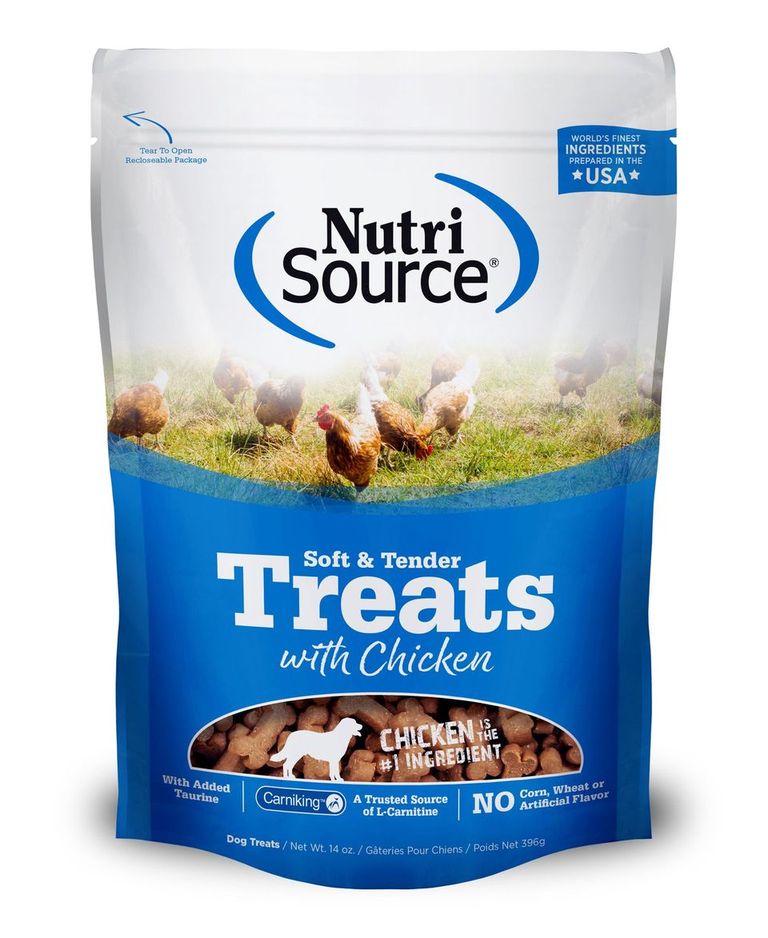 An image of Tuffy’s Pet Foods – NutriSource – Soft & Tender Chicken Dog Treats (12 / 14 Oz.)