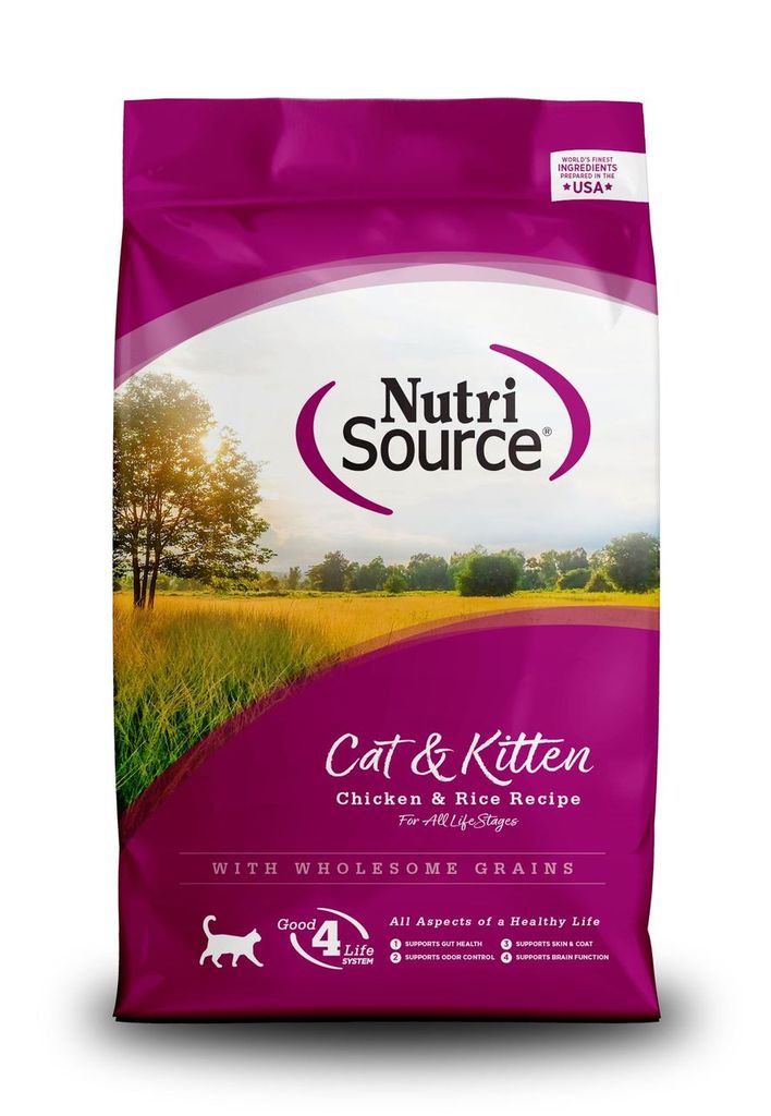 An image of Tuffy’s Pet Foods – NutriSource – Cat & Kitten Chicken & Rice Cat Food (5 / 6.6 Lbs.)