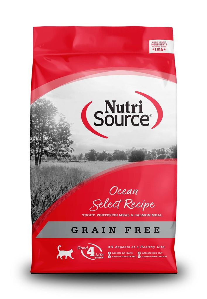 An image of Tuffy’s Pet Foods – NutriSource – Ocean Select Recipe Healthy Grain Free Cat Food  (10 / 2.2 Lbs.)