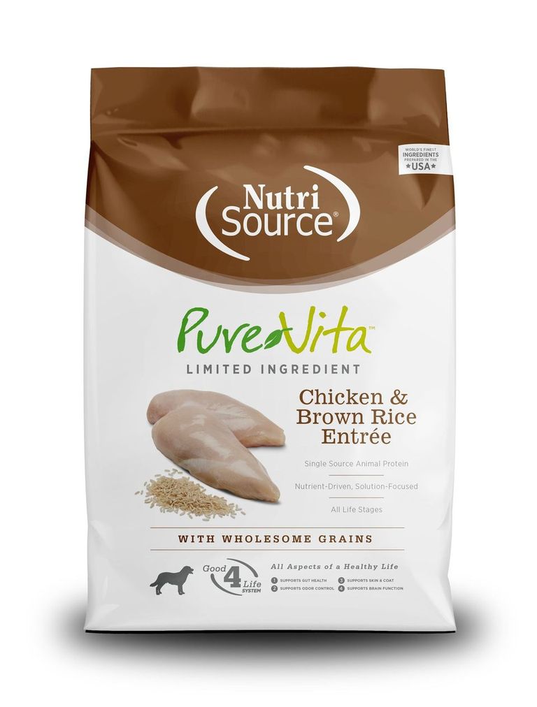 An image of Tuffy’s Pet Foods – PureVita – Chicken & Brown Rice Dog Food (25 Lbs.)