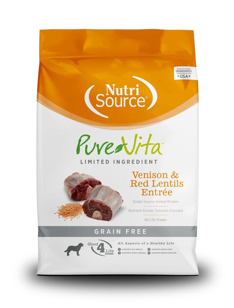 An image of Tuffy’s Pet Foods – PureVita – Venison & Red Lentils Grain Free Dog Food (15 Lbs.)