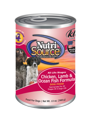 An image of Tuffy’s Pet Foods – NutriSource – Chicken, Lamb & Ocean Fish Dog Food Cans (12 / 13 Oz.)
