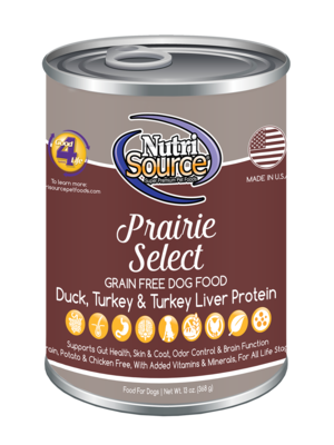 Tuffy's Pet Foods - NutriSource - Prairie Select Grain Free Dog Food