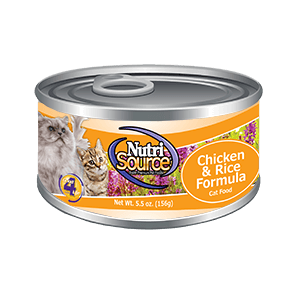 An image of Tuffy’s Pet Foods – NutriSource – Chicken & Rice Cat Food Cans (12 / 5.5 Oz.)