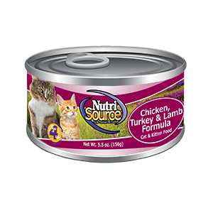 An image of Tuffy’s Pet Foods – NutriSource – Chicken, Turkey & Lamb Cat Food Cans (12 / 5.5 Oz.)
