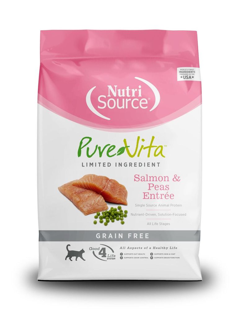 An image of Tuffy's Pet Foods - PureVita - Salmon & Peas Grain Free Cat Food (10 / 2.2 Lbs.)