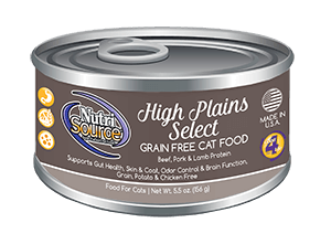 An image of Tuffy’s Pet Foods – NutriSource – High Plains Select Grain Free Cat Food Cans (12 / 5.5 Oz.)