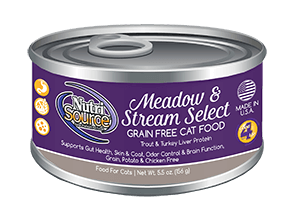 An image of Tuffy’s Pet Foods – NutriSource – Meadow & Stream Select Grain Free Cat Food Cans (12 / 5.5 Oz.)