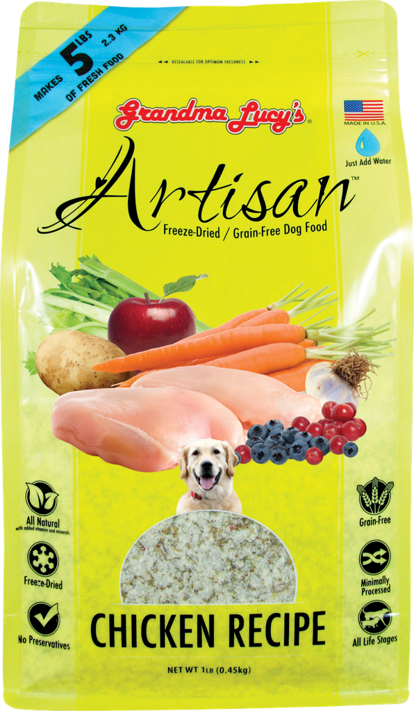 An image of Grandma Lucy’s – ARTISAN CHICKEN Dog Food – 1lb