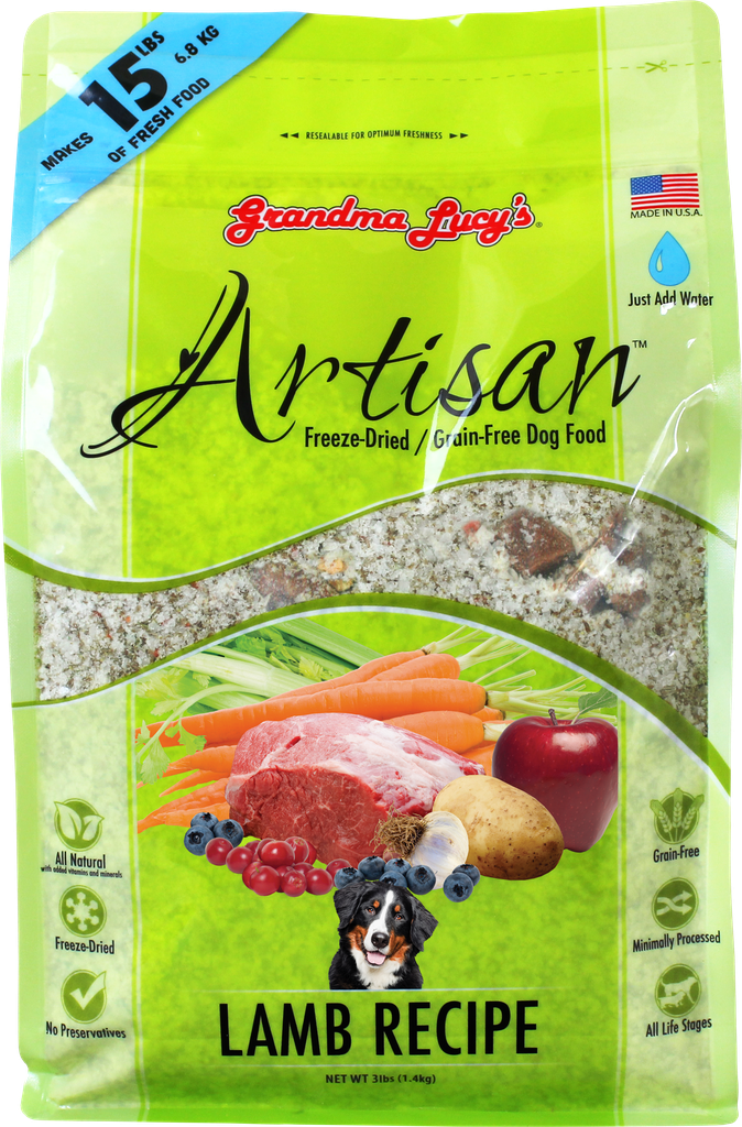 An image of Grandma Lucy’s – ARTISAN LAMB Dog Food – 3lb