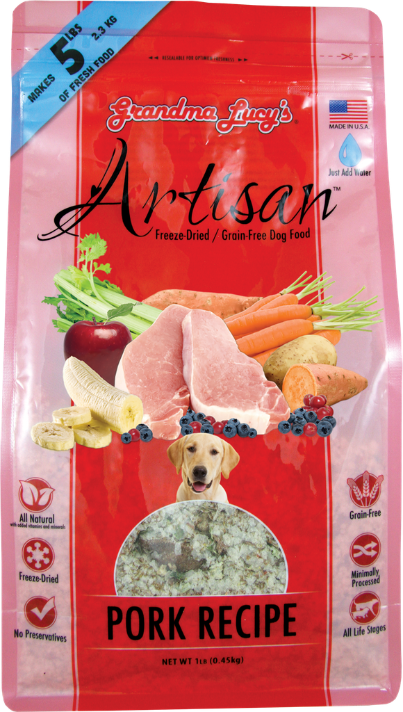 Grandma Lucy's ARTISAN PORK Dog Food 1lb Pet Insight
