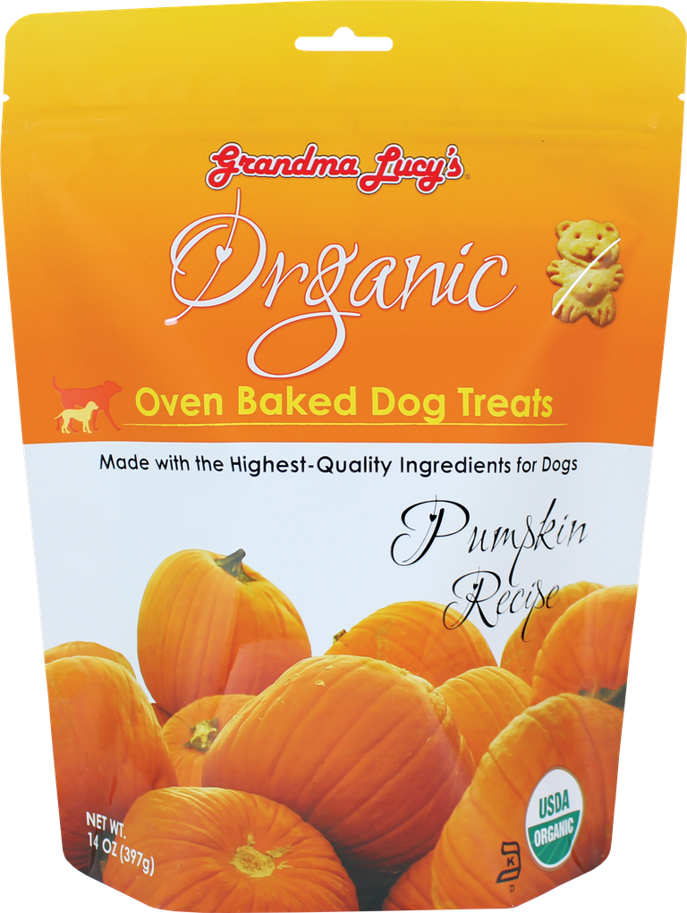 An image of Grandma Lucy’s – ORGANIC Baked Dog Treats – Pumpkin – 14oz