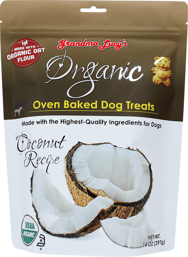 An image of Grandma Lucy’s – ORGANIC Baked Dog Treats (Wheat Free) – Coconut – 14oz