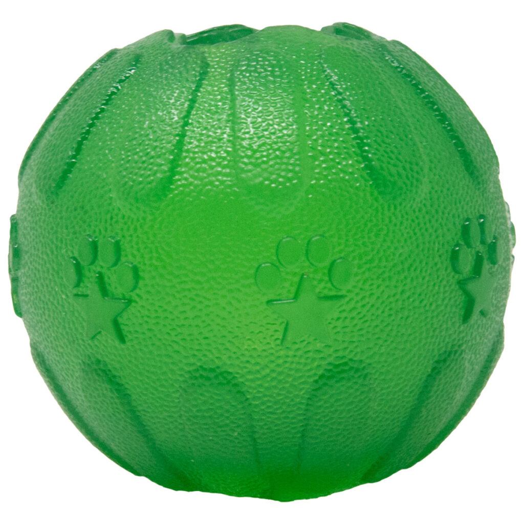 An image of Starmark Pet Products – Treat Dispensing Chew Ball Medium