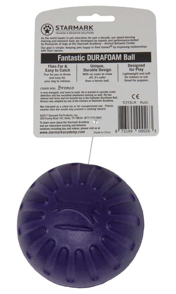 An image of Starmark Pet Products – Fantastic Durafoam Ball Large