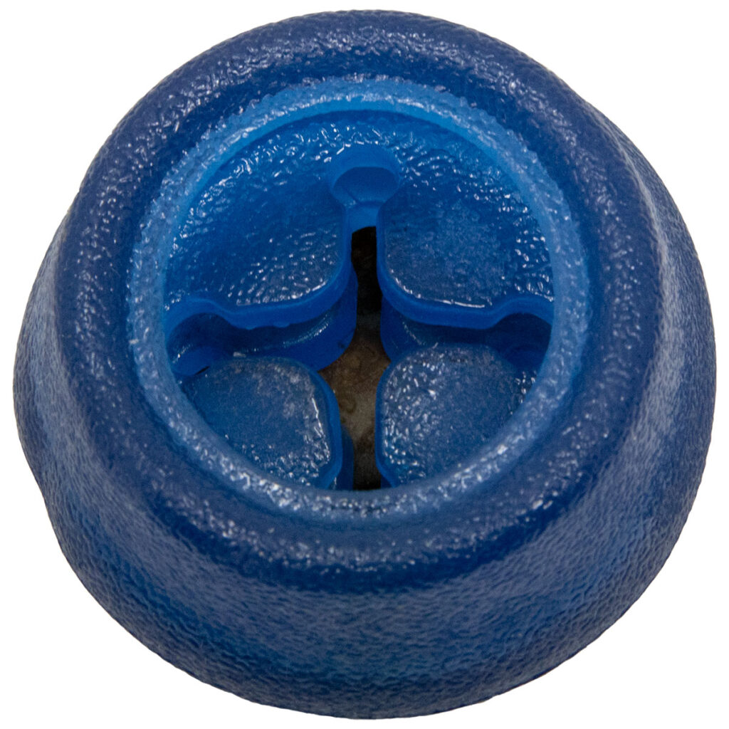 An image of Starmark Pet Products – Everlasting Treat Ball Small with Ridged Everlasting Treat
