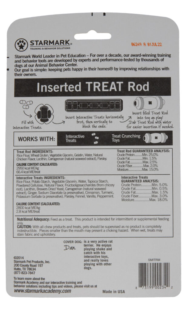 An image of Starmark Pet Products – Inserted Treat Rod Medium
