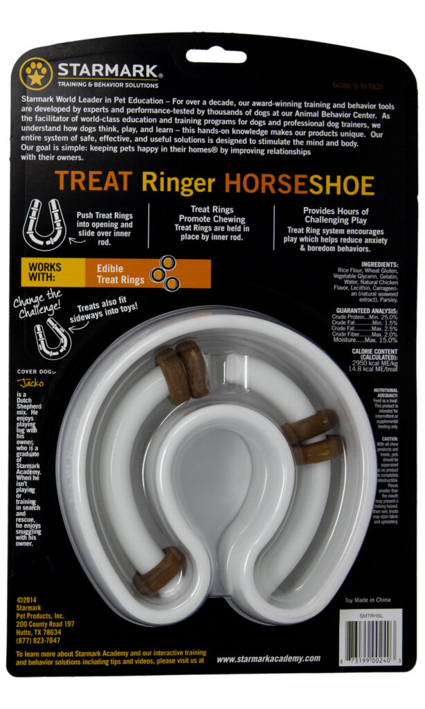 An image of Starmark Pet Products – Treat Ringer Horseshoe