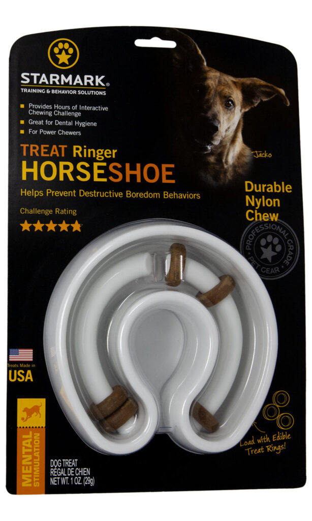 An image of Starmark Pet Products – Treat Ringer Horseshoe