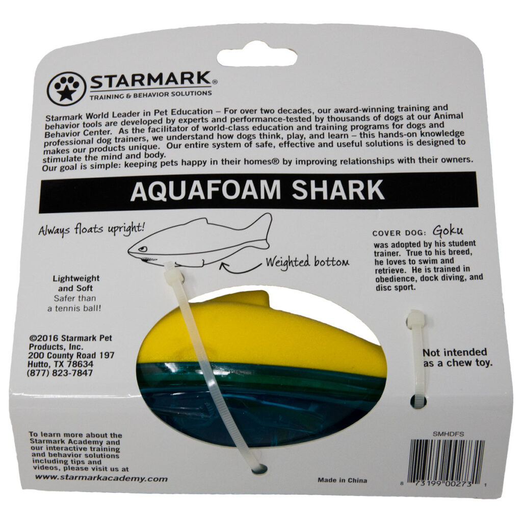 An image of Starmark Pet Products – Aquafoam Shark