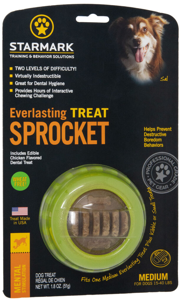 An image of Starmark Pet Products – Everlasting Sprocket Medium