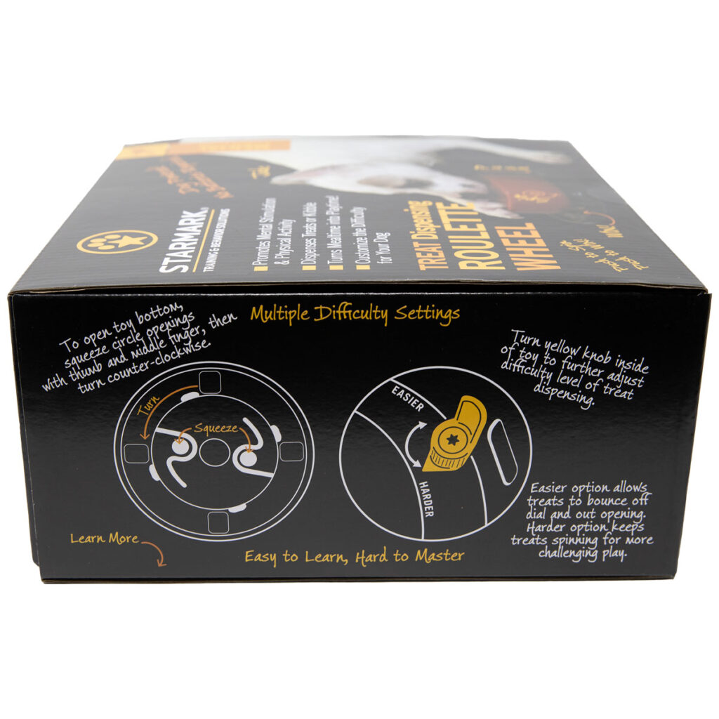An image of Starmark Pet Products – Treat Dispensing Roulette Wheel