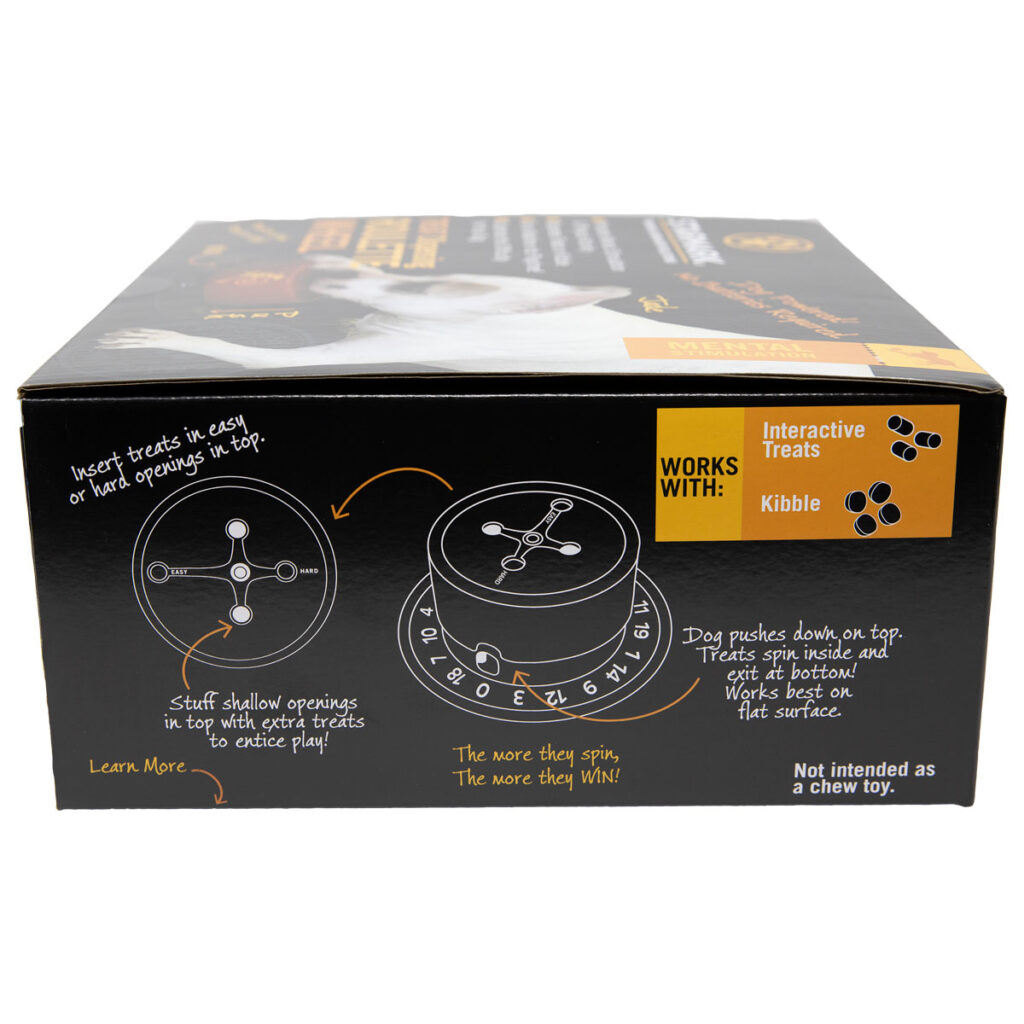 An image of Starmark Pet Products – Treat Dispensing Roulette Wheel