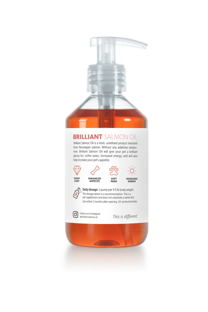 An image of Brilliant  Salmon Oil – Brilliant Salmon Oil 10 oz bottle
