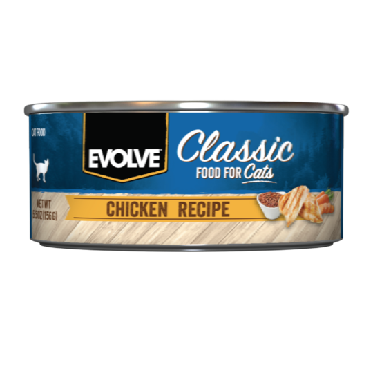 An image of Sunshine Mills, Inc. – Evolve Classic Chicken Recipe Canned Cat Food 5.5oz