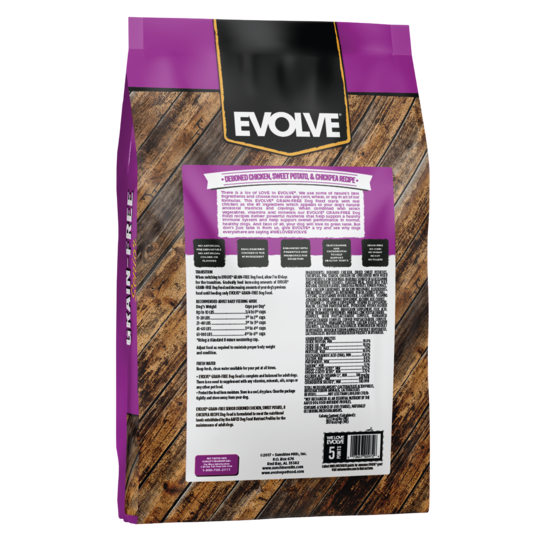 Evolve grain free dog food best sale