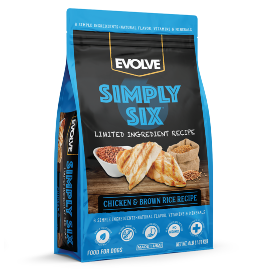 Sunshine Mills Inc. Evolve Simply Six Limited Ingredient Chicken and Brown Rice Recipe Dry Dog Food 4lb Pet Insight