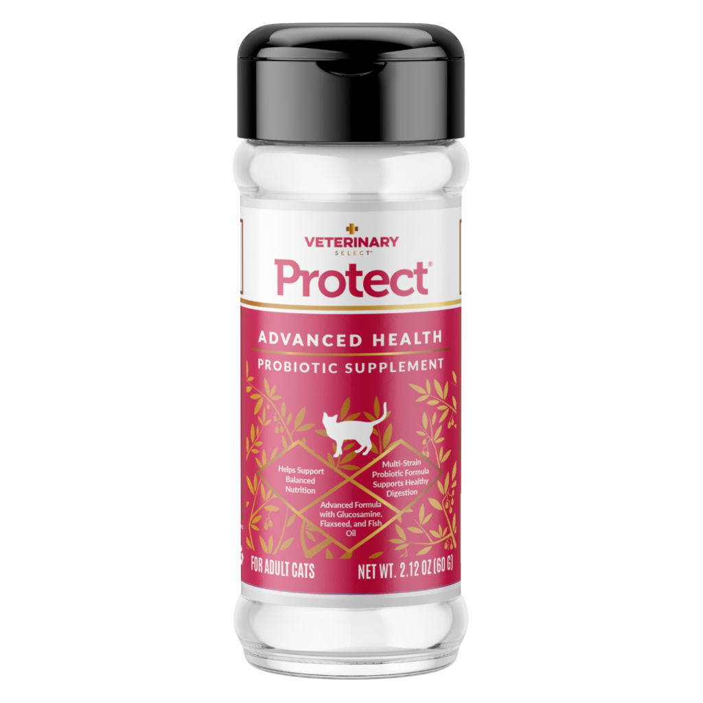 An image of Sunshine Mills, Inc. – Veterinary Select Protect Advanced Health Probiotic Cat Supplement (12 units box) 2.12oz