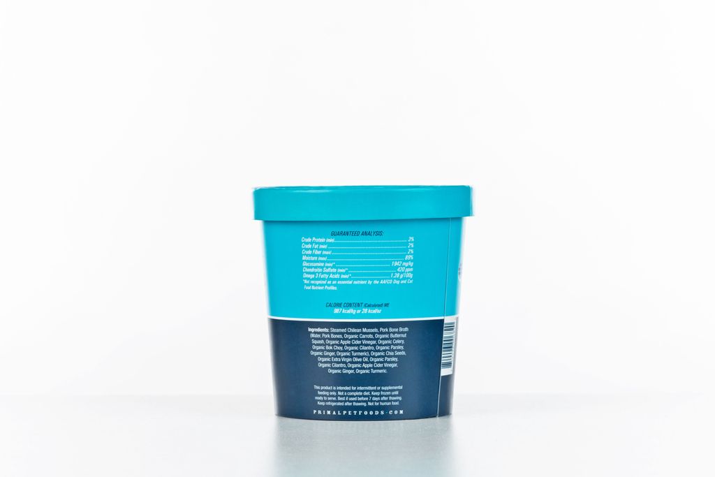 An image of Primal Pet Foods – 32oz Fresh Topper – Omega Mussels