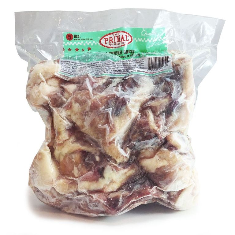 An image of Primal Pet Foods – 5 lb. Raw Chicken Backs
