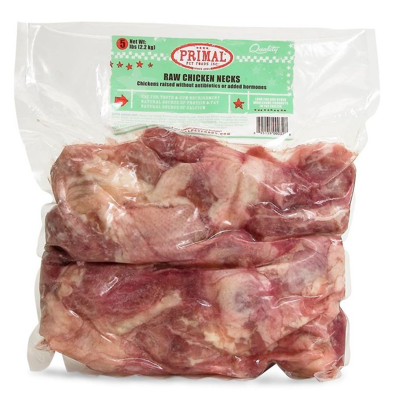 Are raw chicken shop necks good for dogs