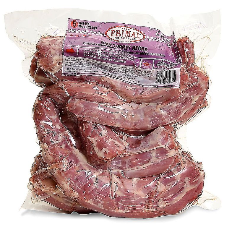 An image of Primal Pet Foods – 5 lb. Raw Turkey Necks