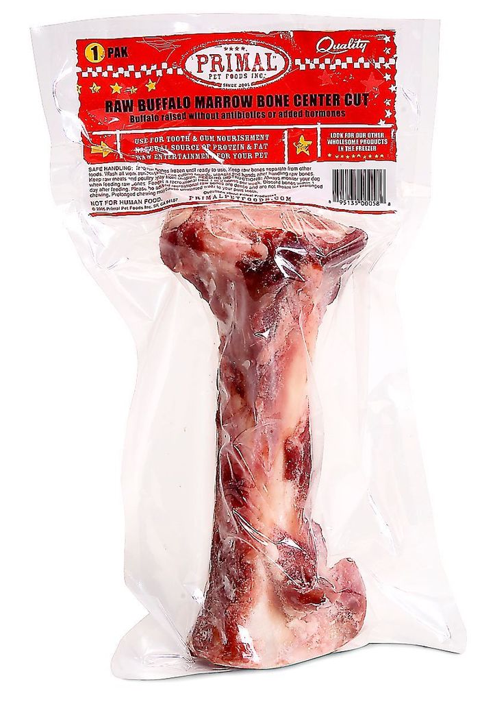 An image of Primal Pet Foods – 1 Pak Bison Marrow Bone