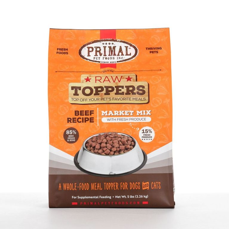 An image of Primal Pet Foods – 5 lb. Beef Market Mix Topper