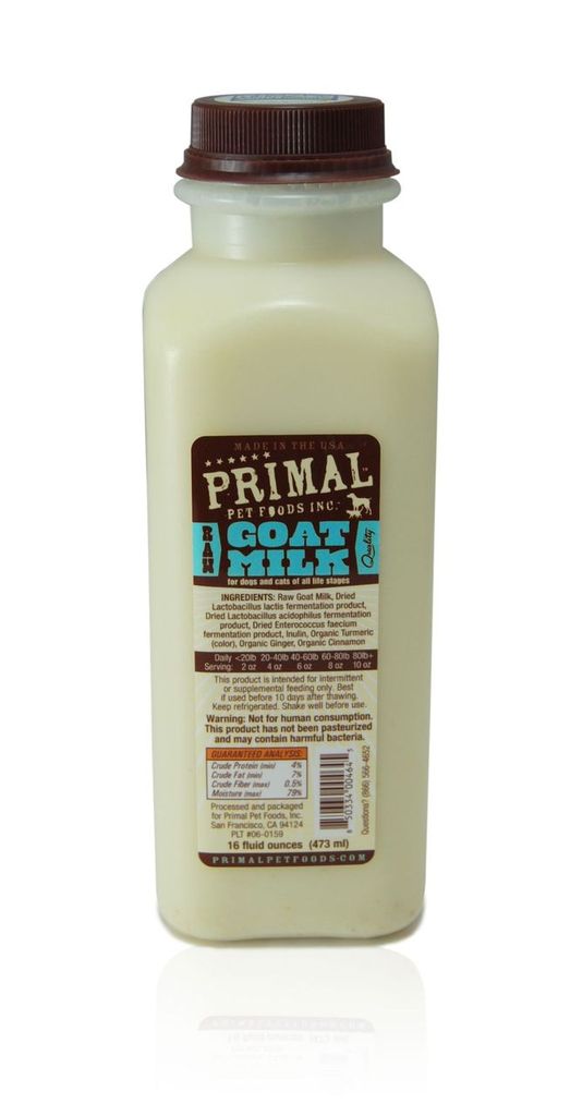 An image of Primal Pet Foods – 16oz Raw Goat Milk (1 pint)