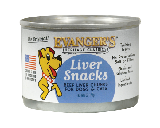 An image of Evangers Pet Food – Beef Liver Snacks for Dogs & Cats