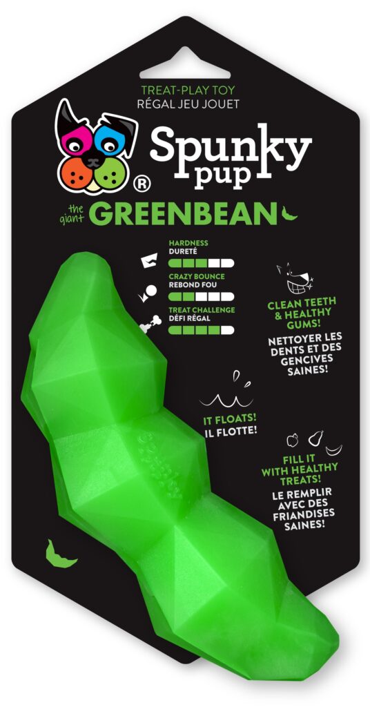 An image of Spunky Pup Dog Toys – Green Bean