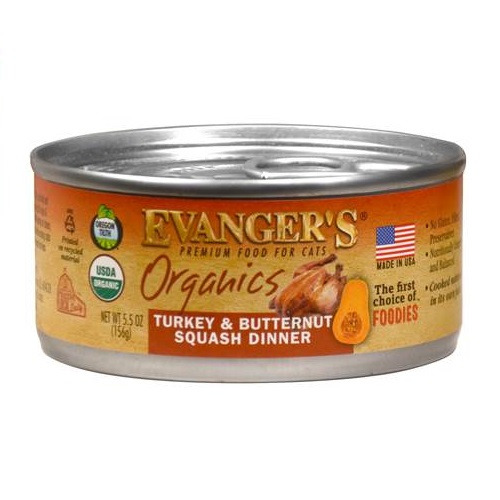 Evangers Pet Food Evanger's Organics Turkey with Butternut Squash