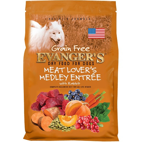 An image of Evangers Pet Food - Grain-Free Meat Lover's Medley with Rabbit Dry Dog Food - 33 lbs